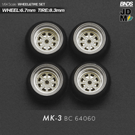 SET RIN DE METAL con LLANTA escala 1-64 SSR MK3