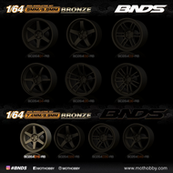 PLASTIC WHEEL SET WITH RIM scale 1-64, BC26401-S