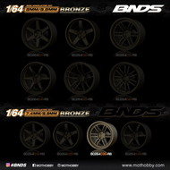 PLASTIC WHEEL SET WITH RIM scale 1-64, BC26403-S