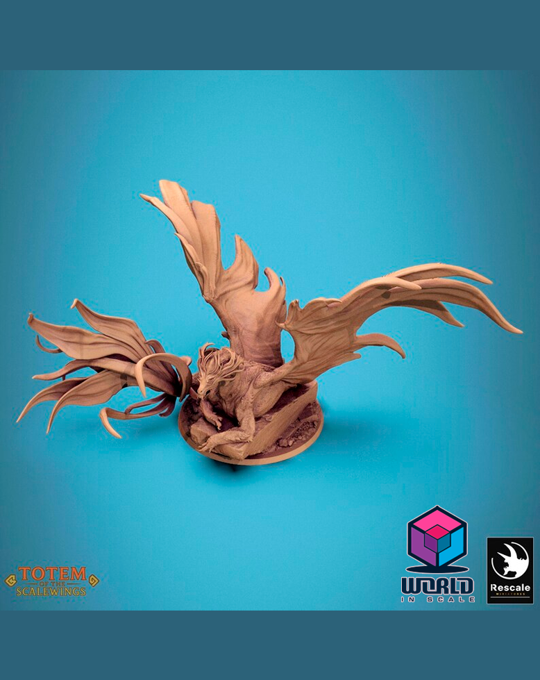 Totem of the Scalewings -Metallic Brass Dragon