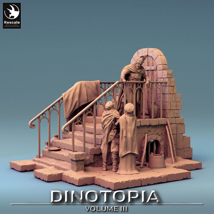 Dinotopia III-  Diorama Stairs