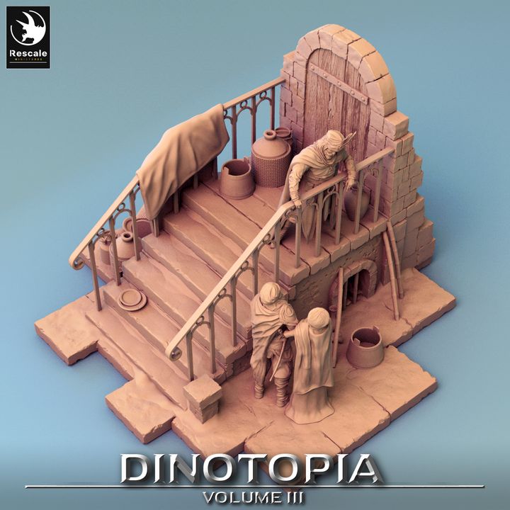 Dinotopia III-  Diorama Stairs