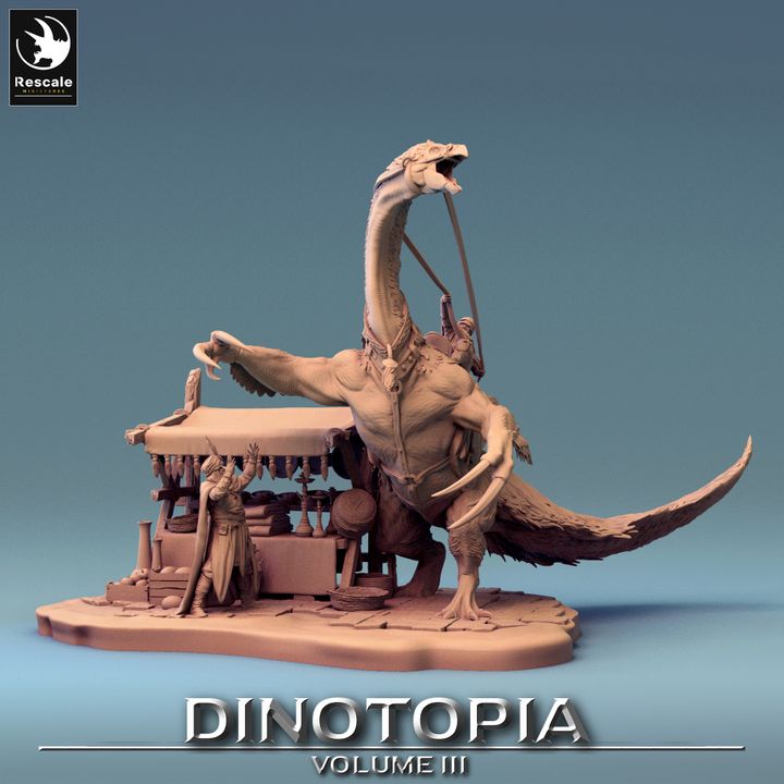 Dinotopia III-  Diorama Therizinosaurus Accident