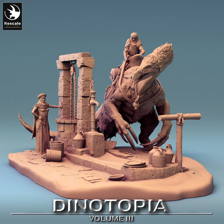 Dinotopia III-  Diorama Therizinosaurus Drink