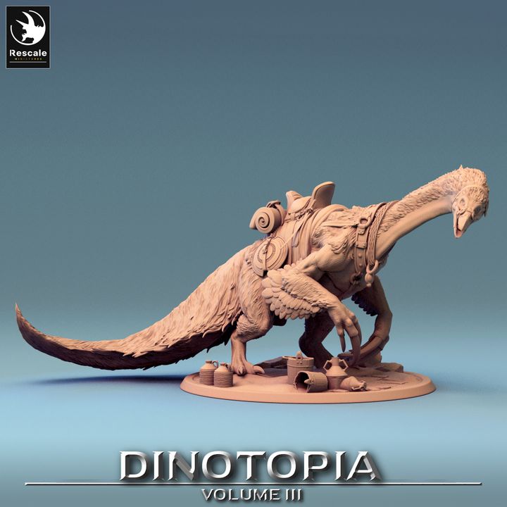 Dinotopia III-  Diorama Therizinosaurus Drink