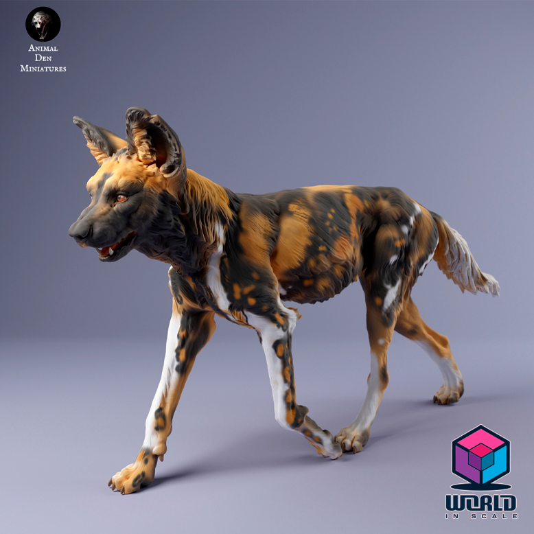 African Wild Dog -Animal Den Miniatures