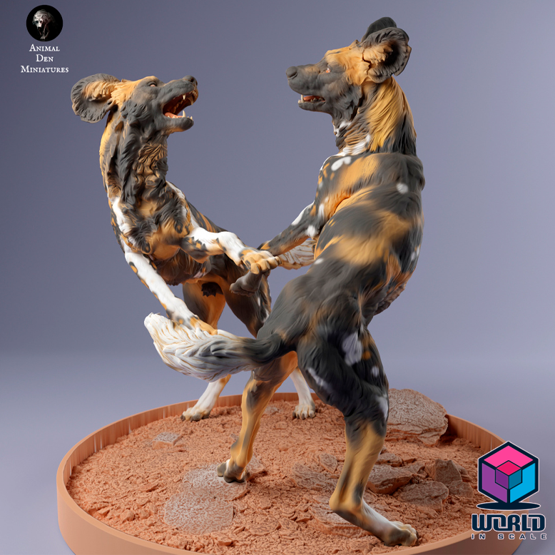 African Wild Dog -Animal Den Miniatures