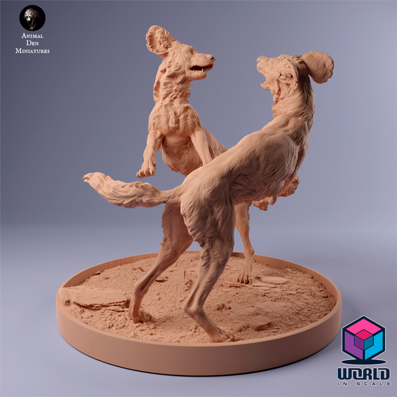 African Wild Dog -Animal Den Miniatures