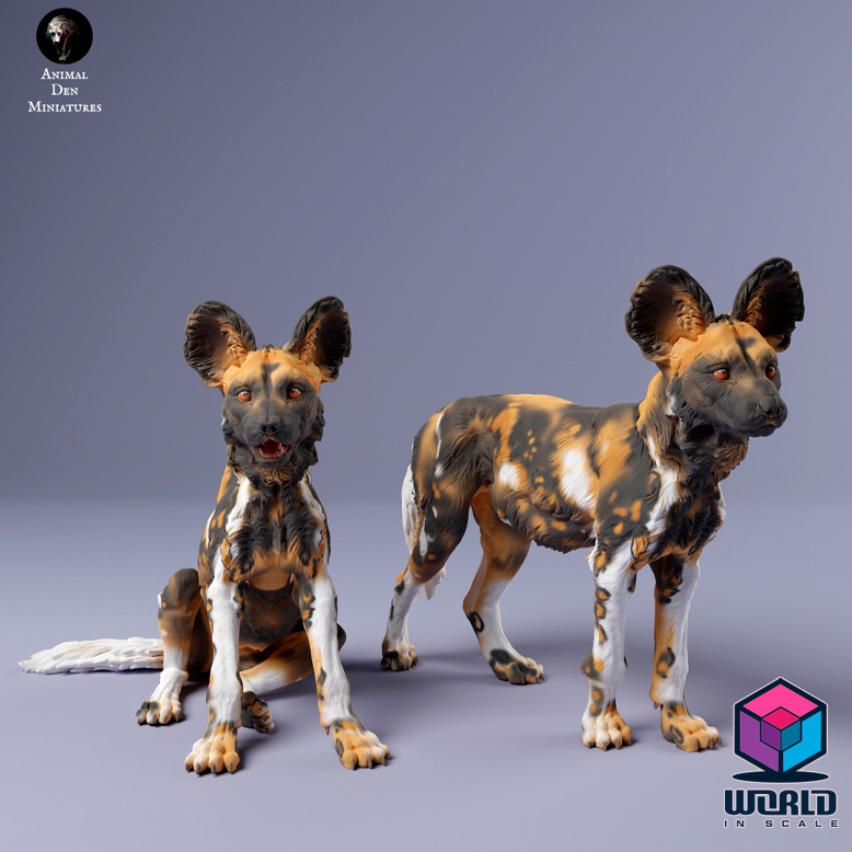 African Wild Dog -Animal Den Miniatures