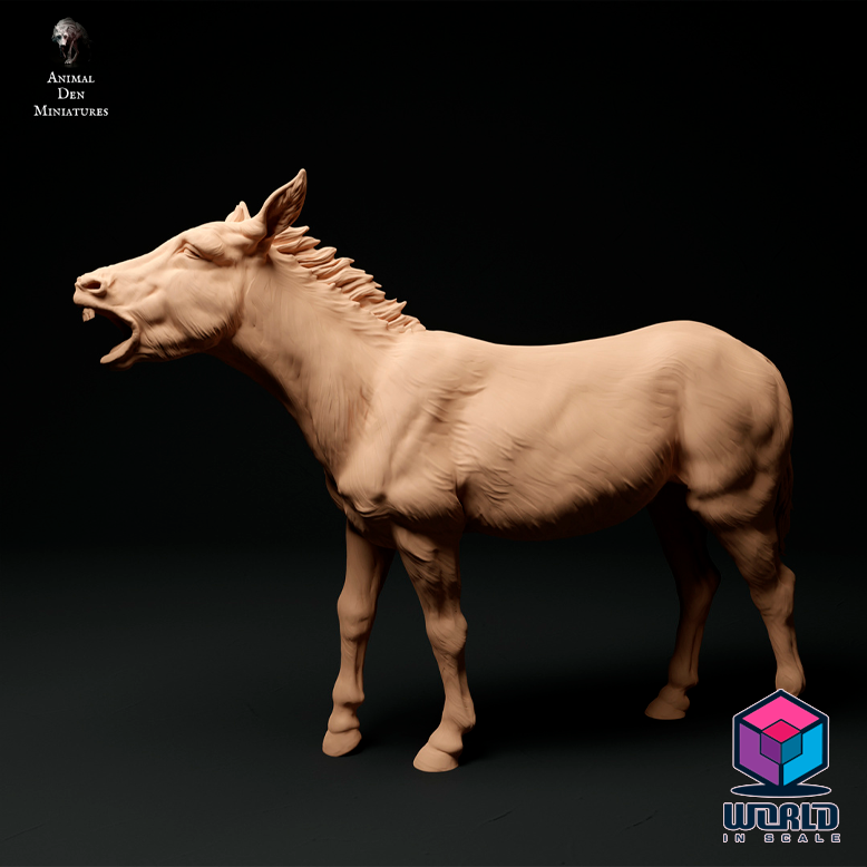 Common-Donkey-Bray-Animal Den Miniatures