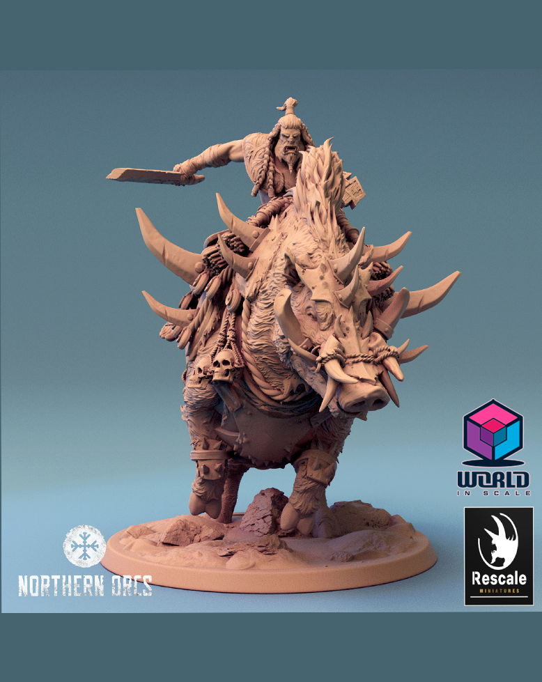 Northern Orcs- Boars Mounted, Saddle & Wild versions