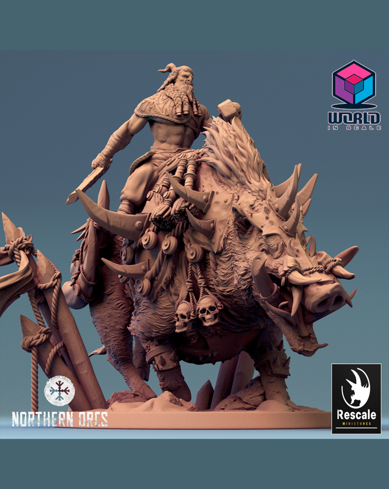 Northern Orcs- Boars Mounted, Saddle & Wild versions