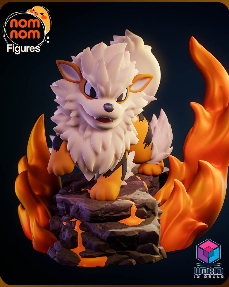 NomNom - Chibi Arcanine from Pokemon