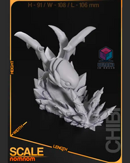 NomNom -Chibi Dragon blue ayes