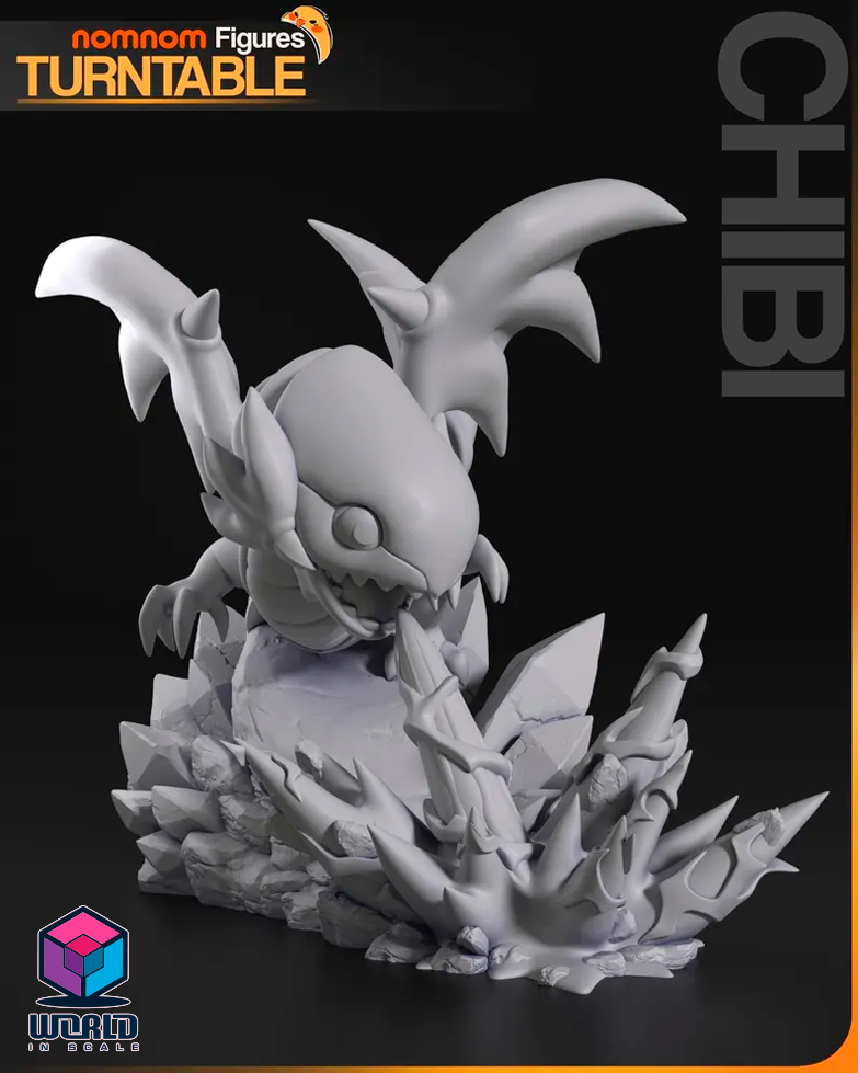 NomNom -Chibi Dragon blue ayes