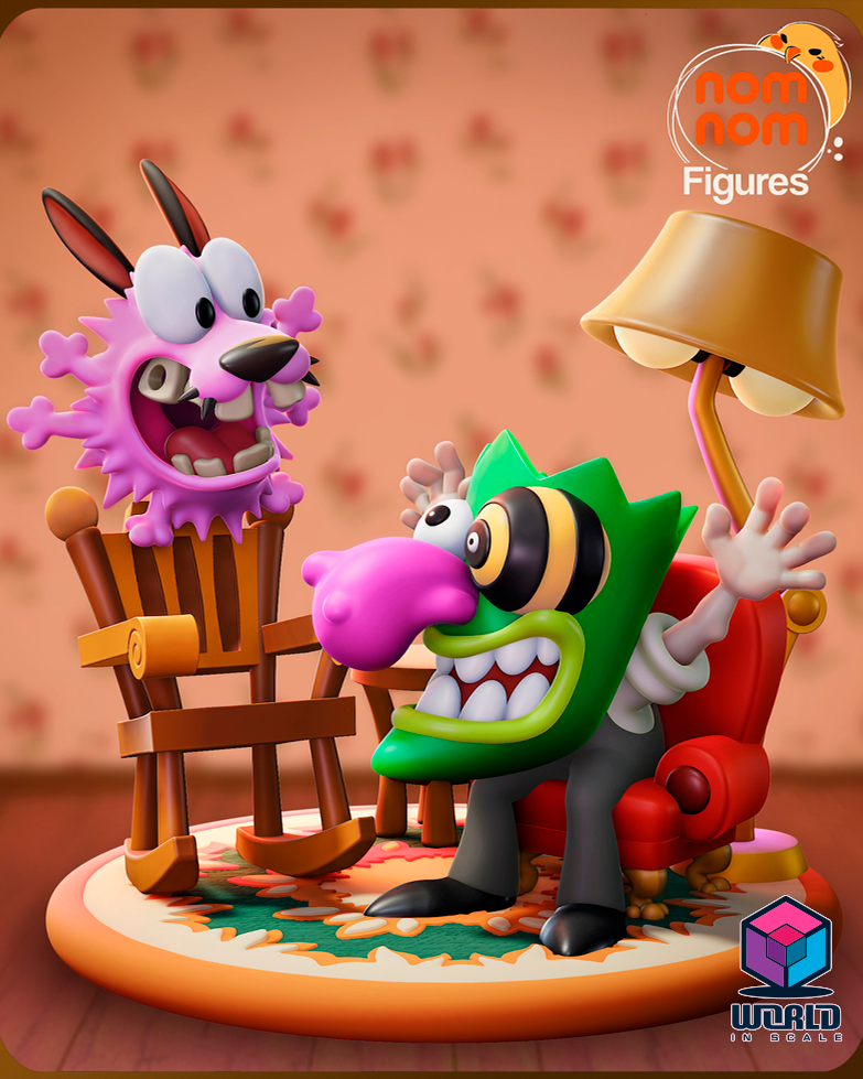 NomNom - Rose -Chibi Courage the Cowardly Dog.