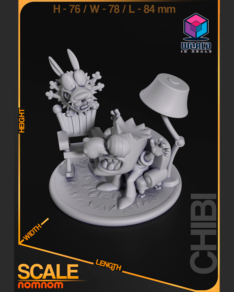 NomNom - Rose -Chibi Courage the Cowardly Dog.