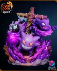 NomNom - Chibi Ghost Pokemon Diorama