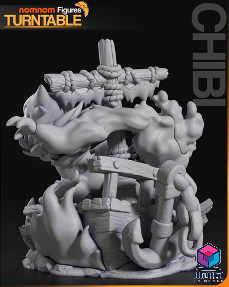 NomNom - Chibi Ghost Pokemon Diorama