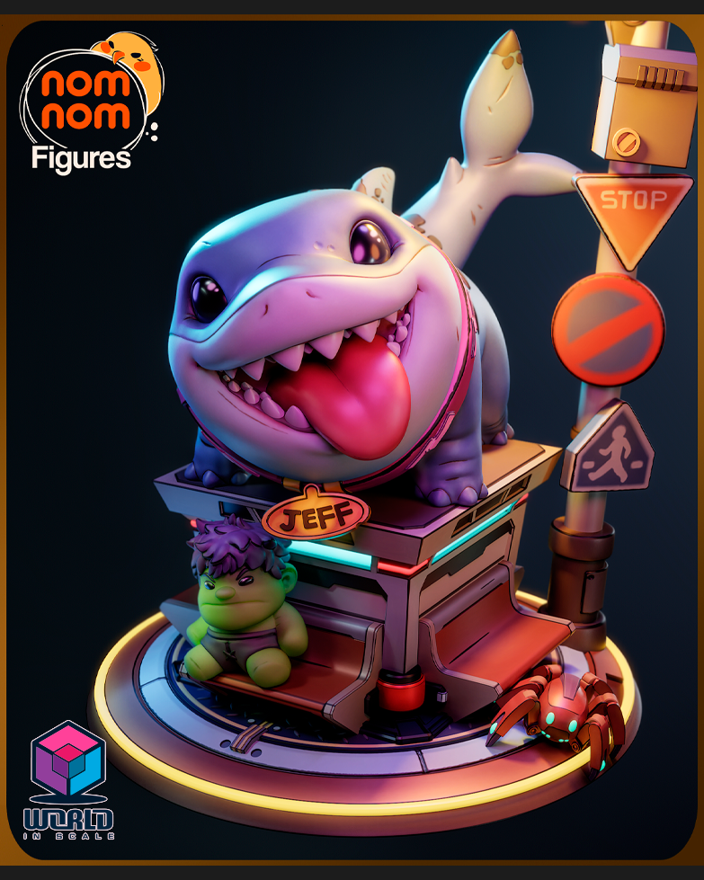 NomNom - Chibi Jeff from Marvel Rivals