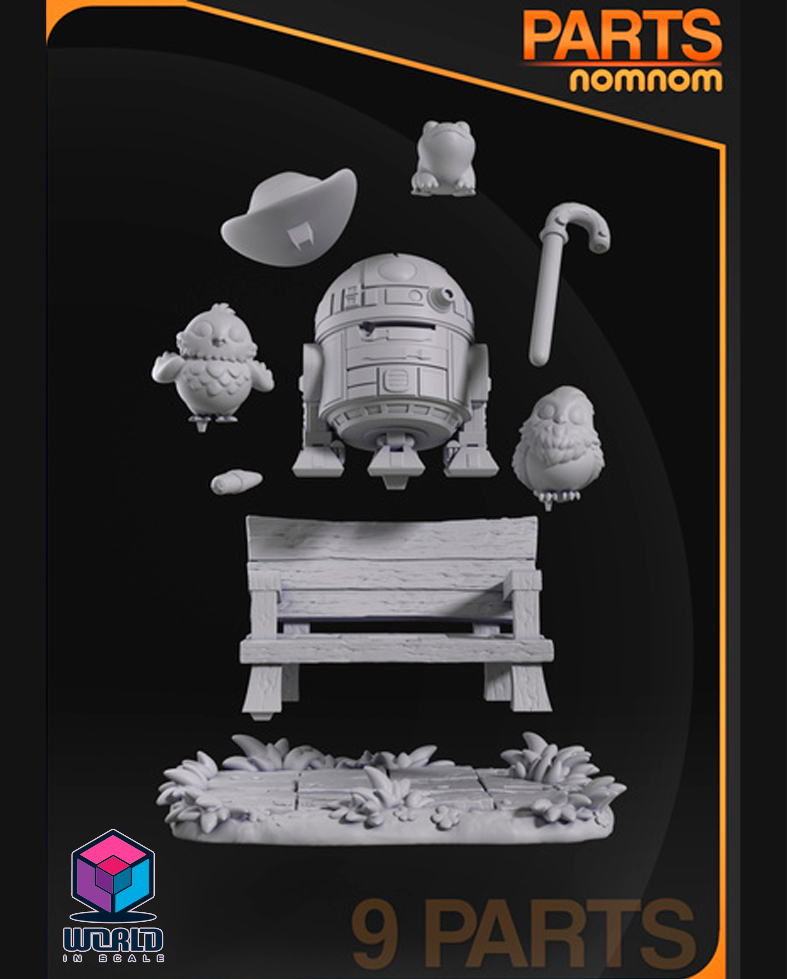 NomNom - Chibi R2D2 from Star Wars.