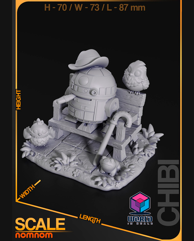 NomNom - Chibi R2D2 from Star Wars.