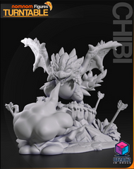 NomNom -Chibi Rathalos from Monster Hunter World