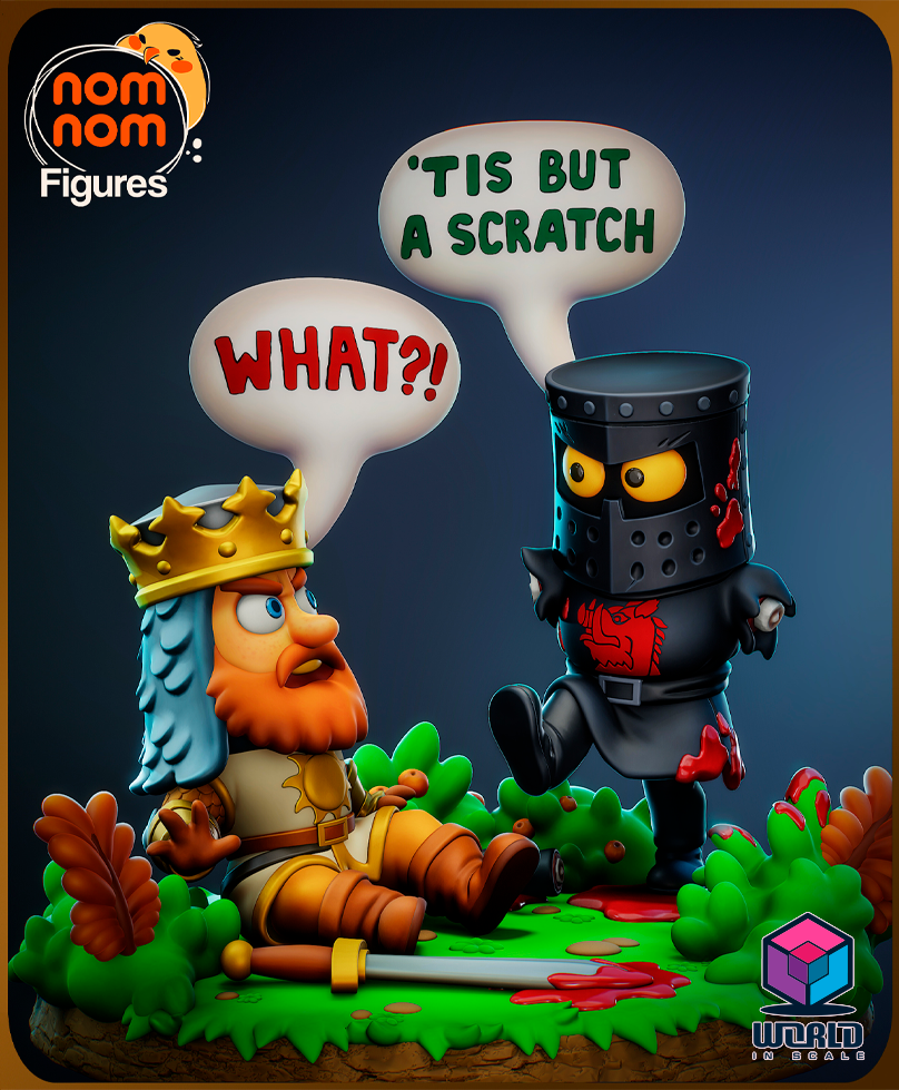 NomNom - Chibi The Black Knight from Monty Python and the Holy Grail.
