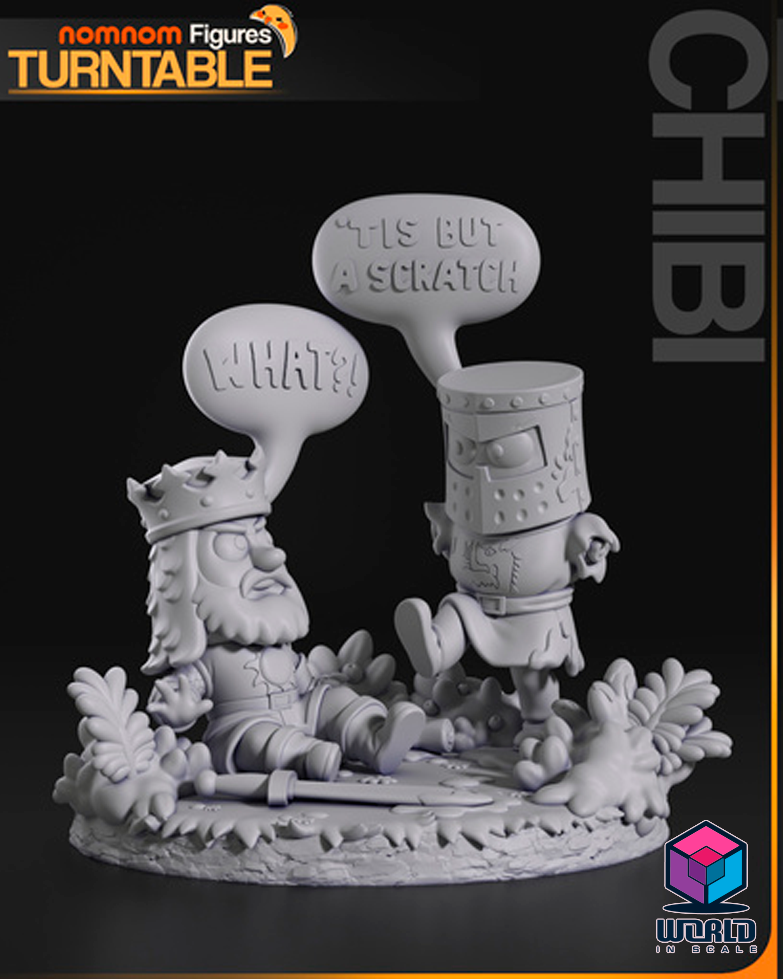 NomNom - Chibi The Black Knight from Monty Python and the Holy Grail.