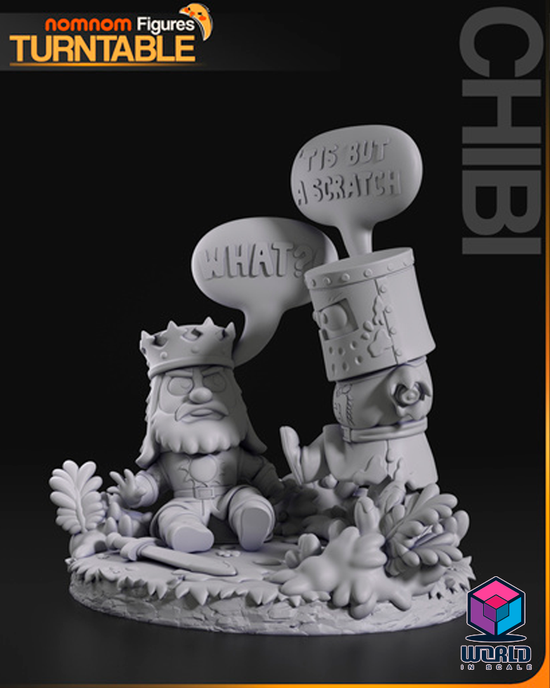 NomNom - Chibi The Black Knight from Monty Python and the Holy Grail.