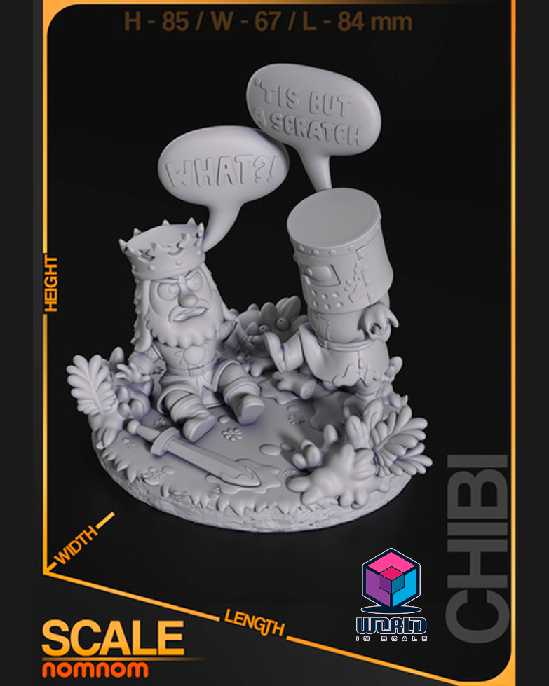 NomNom - Chibi The Black Knight from Monty Python and the Holy Grail.