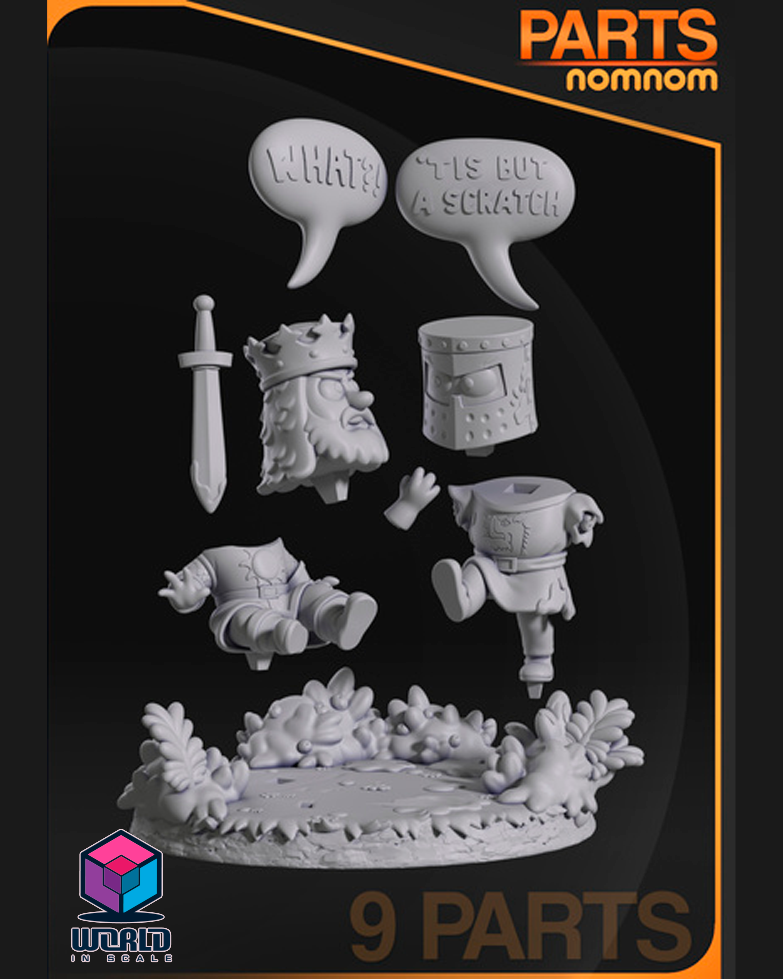 NomNom - Chibi The Black Knight from Monty Python and the Holy Grail.