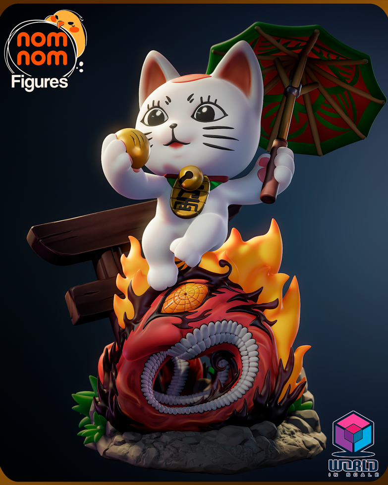 NomNom -Chibi Turbo Granny Cat from Dandadan