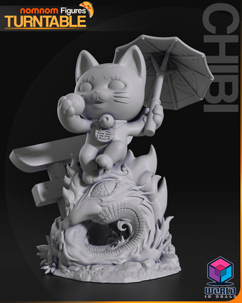 NomNom -Chibi Turbo Granny Cat from Dandadan