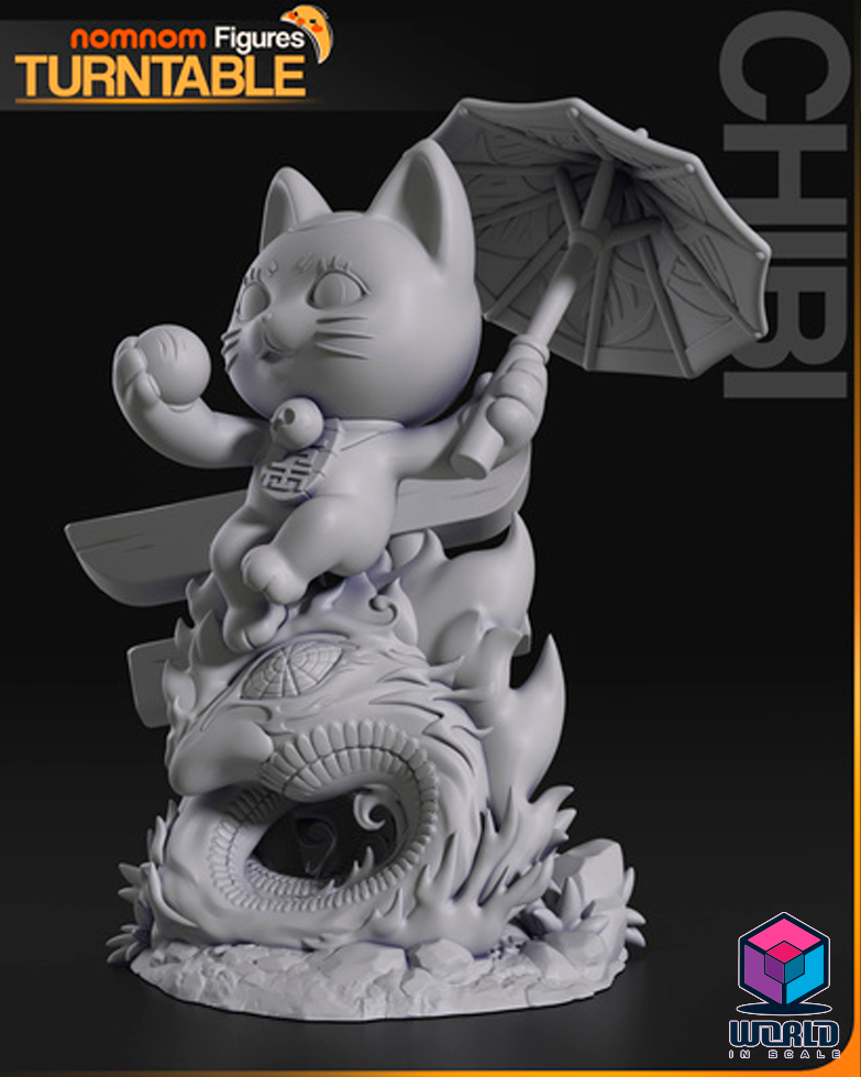 NomNom -Chibi Turbo Granny Cat from Dandadan