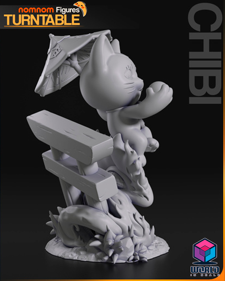 NomNom -Chibi Turbo Granny Cat from Dandadan