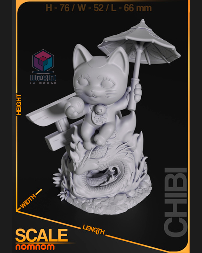 NomNom -Chibi Turbo Granny Cat from Dandadan