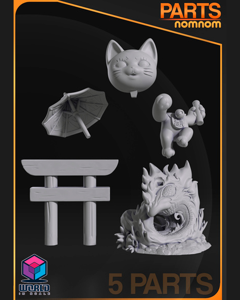 NomNom -Chibi Turbo Granny Cat from Dandadan