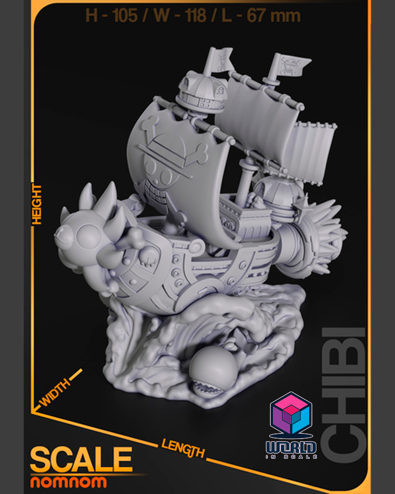 NomNom - Chibi Thousand Sunny from One Piece