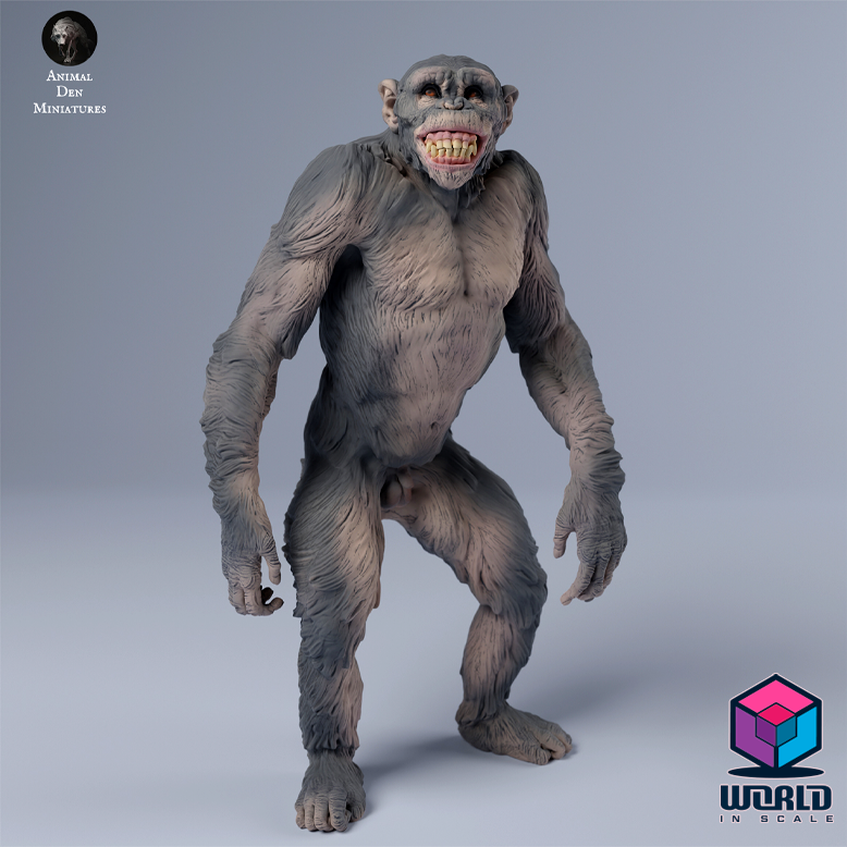 Chimpanzee  Smile- Animal Den Miniatures