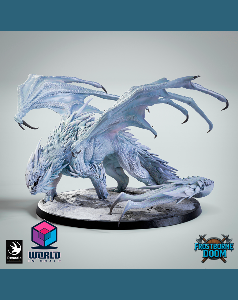 Frostborne Doom - Chromatic White Dragon.