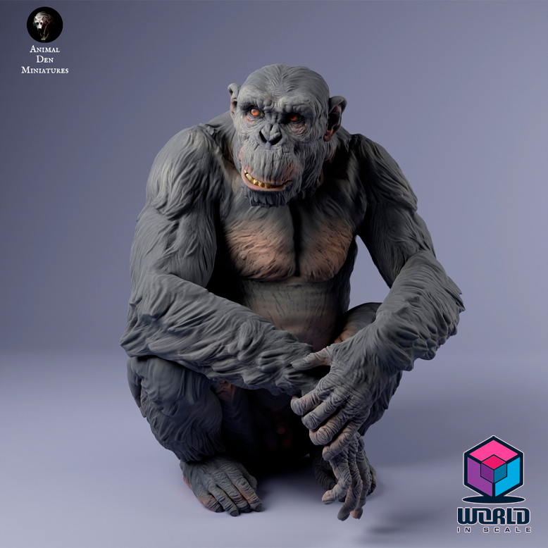 Common Chimpanzee Male Setting -Animal Den Miniatures