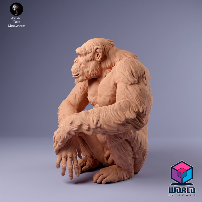 Common Chimpanzee Male Setting -Animal Den Miniatures