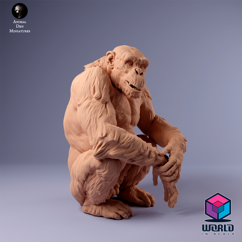 Common Chimpanzee Male Setting -Animal Den Miniatures