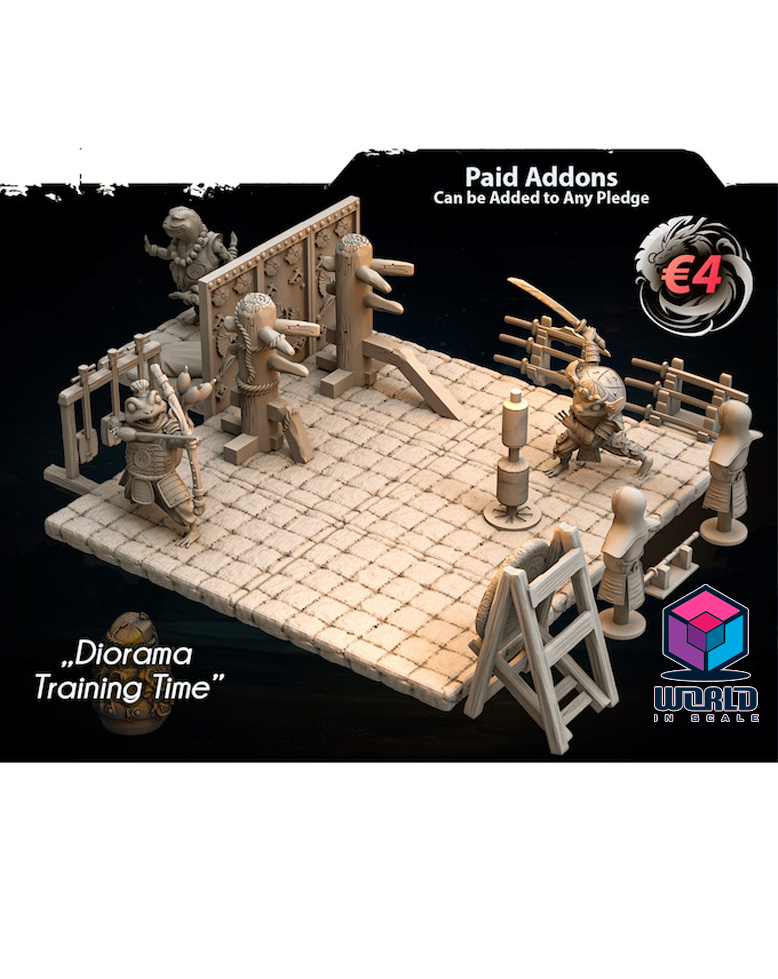 Fantasy realms Training Time Diorama- Mojibake Collectibles.