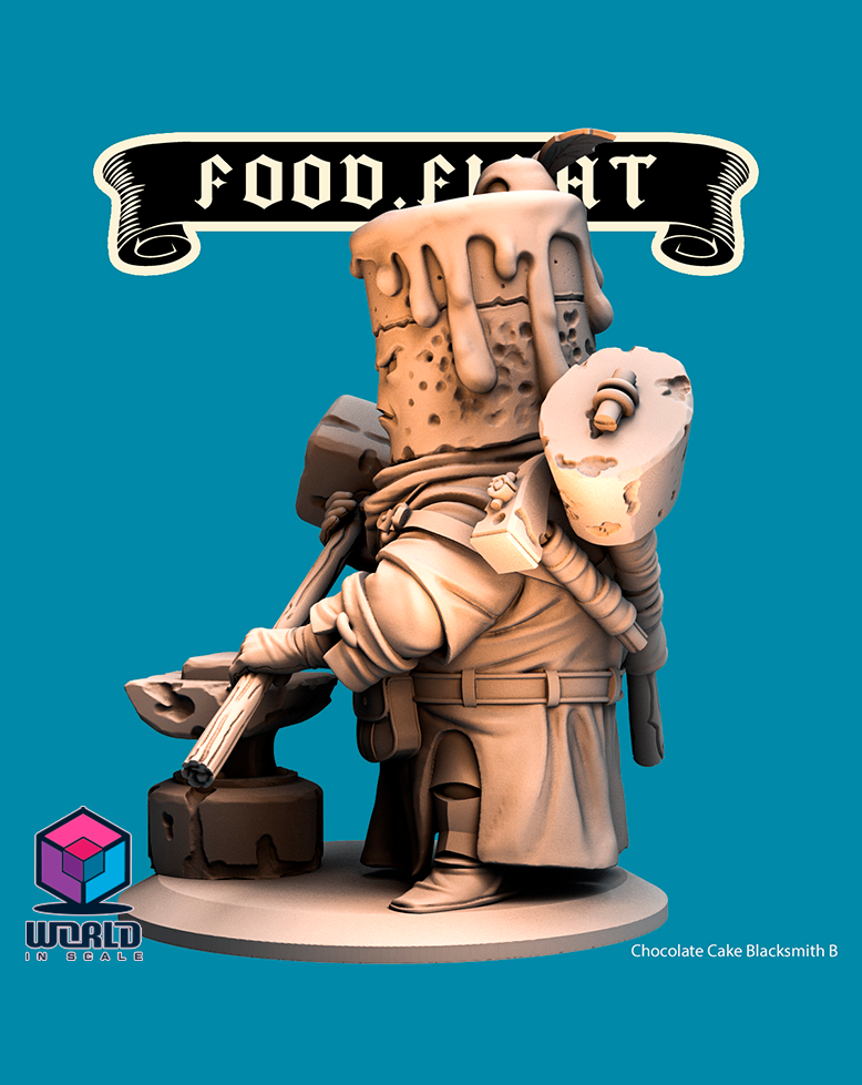 Food Fight - Chocolate Cake Blacksmith.