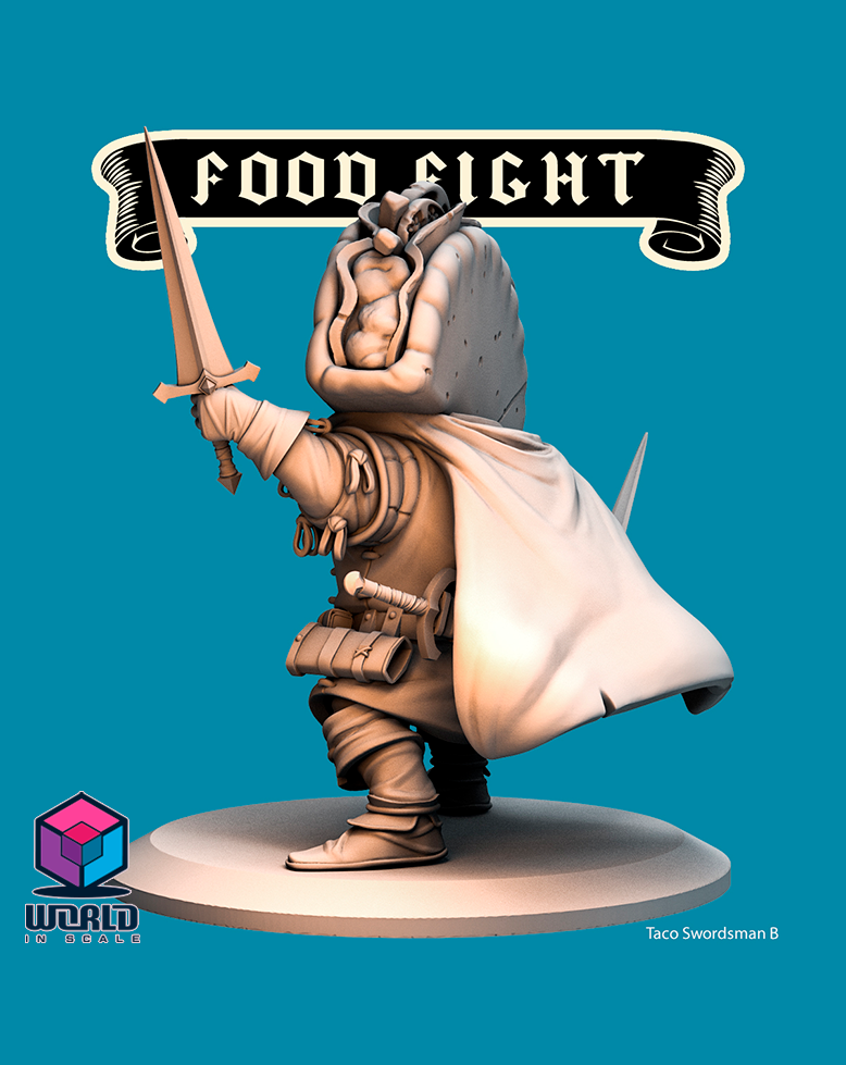 Food Fight - Taco Swordsman.