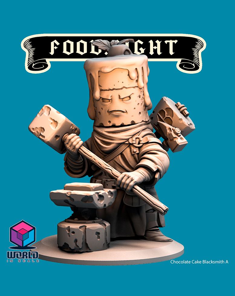 Food Fight - Chocolate Cake Blacksmith.