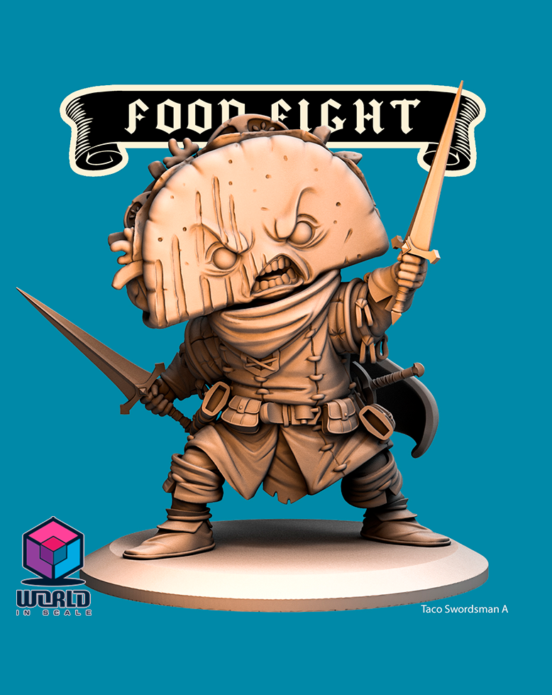 Food Fight - Taco Swordsman.