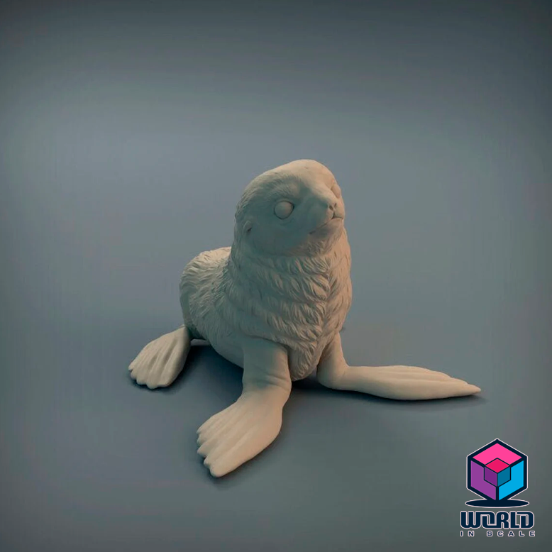 Harp Seal Pup -Animal Den Miniatures